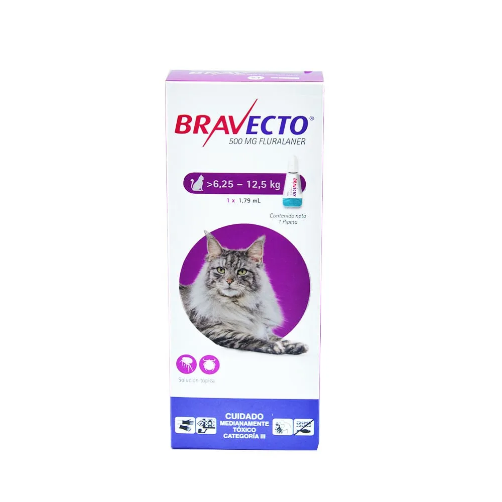 Bravecto Antiparasitario Spot on Gatos de 6.2 a 12.5 Kg