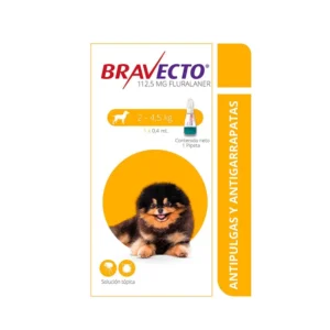 Bravecto️ Antiparasitario Spot on Perros de 2 a 4.5 Kg
