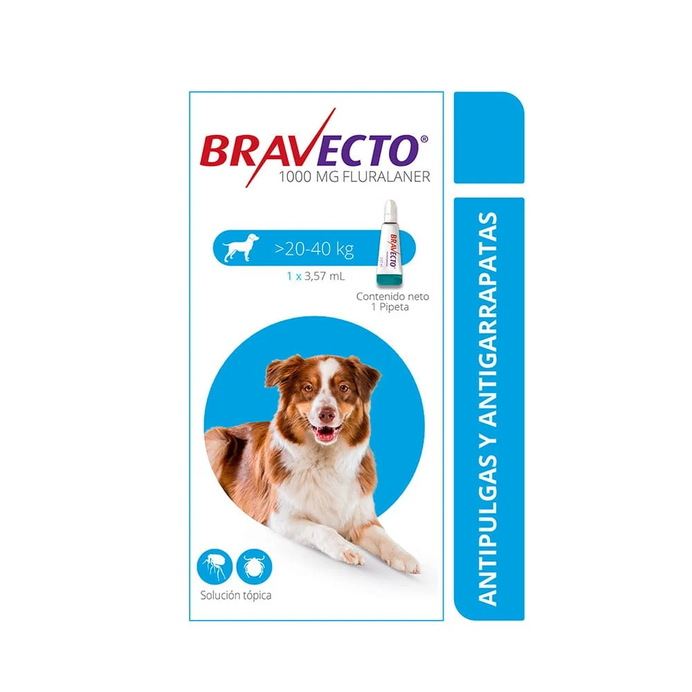 Bravecto️ Antiparasitario Spot on Perros de 20 a 40 Kg