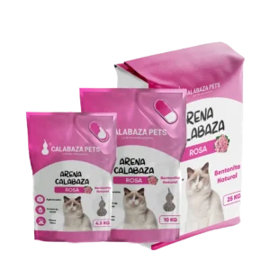 Calabaza Pets - Arena para Gatos Aroma Rosa