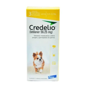 Credelio Antiparasitario para perros de 1.3 a 2.5 kg - 3 Tabletas