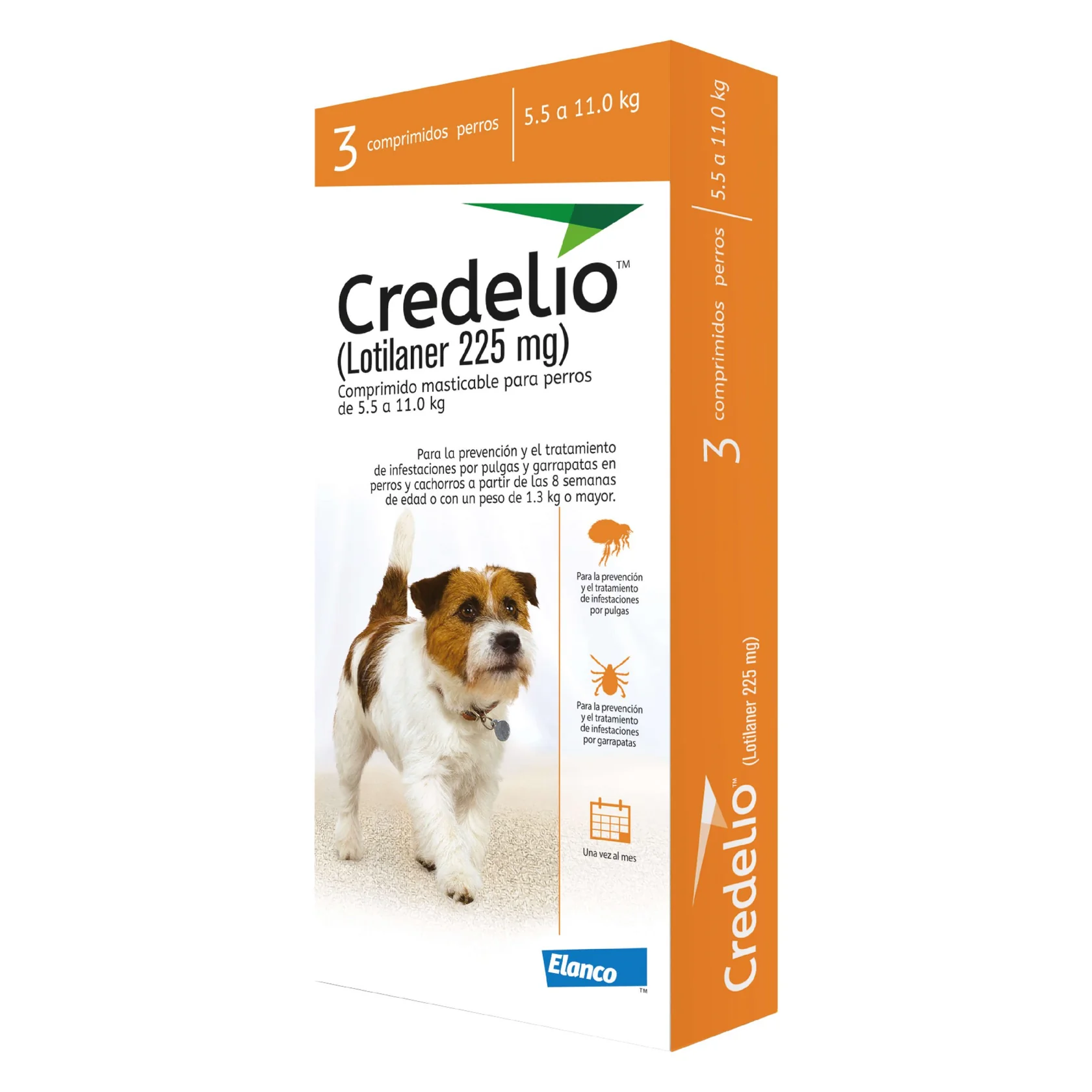 Credelio Antiparasitario para perros de 5.5 a 11 kg - 3 Tabletas