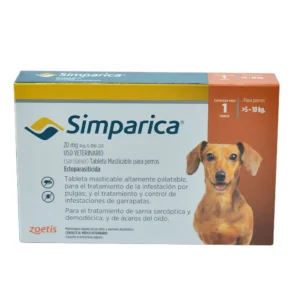 Simparica Antiparasitario Perros de 5 a 10 Kg 1 tableta